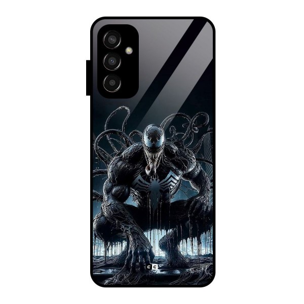 Sitting Venom Glass Back Case for Galaxy F13