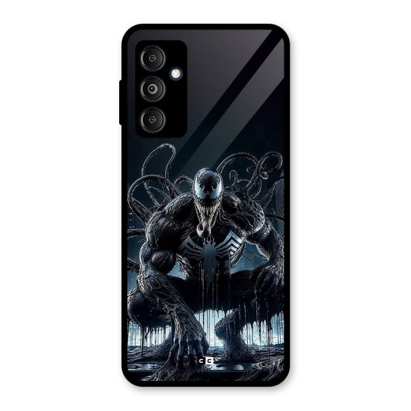 Sitting Venom Glass Back Case for Galaxy M14 5G