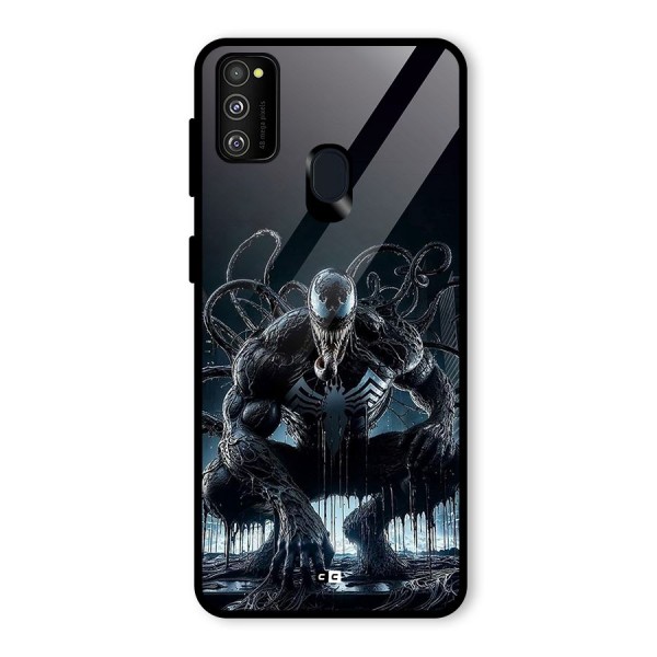 Sitting Venom Glass Back Case for Galaxy M30s