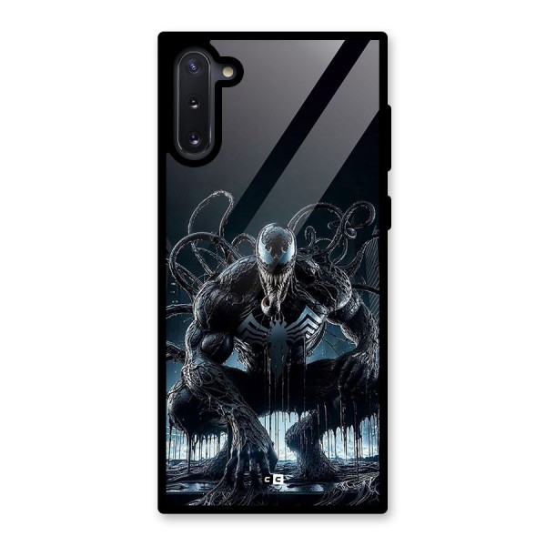 Sitting Venom Glass Back Case for Galaxy Note 10