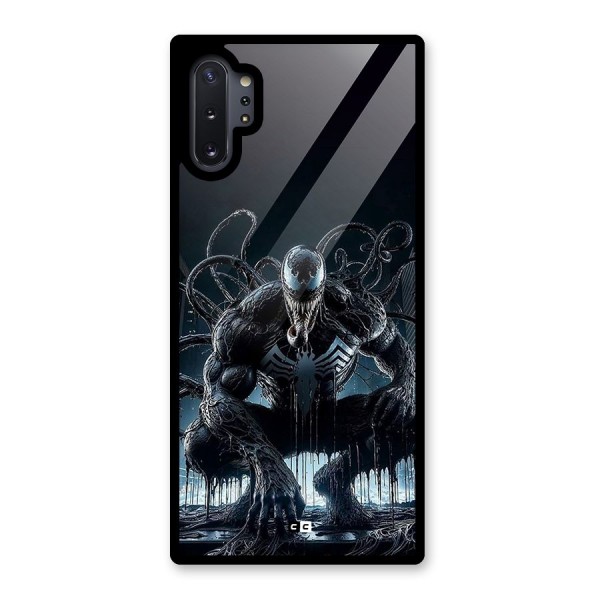 Sitting Venom Glass Back Case for Galaxy Note 10 Plus