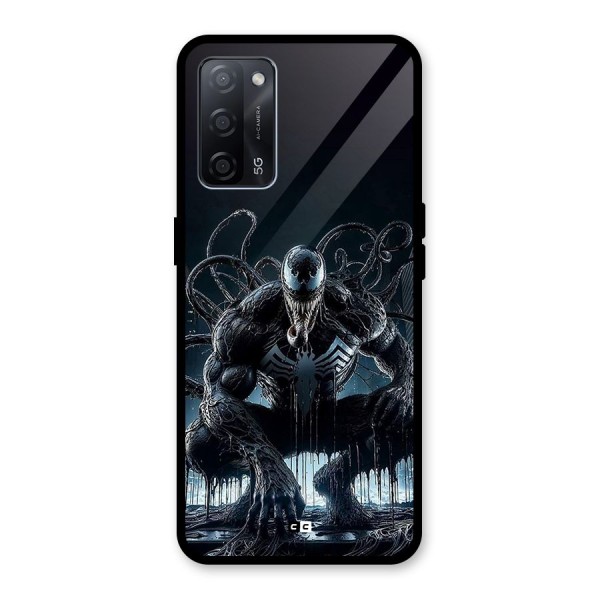 Sitting Venom Glass Back Case for Oppo A53s 5G