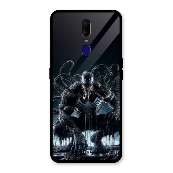 Sitting Venom Glass Back Case for Oppo F11