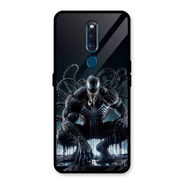 Sitting Venom Glass Back Case for Oppo F11 Pro