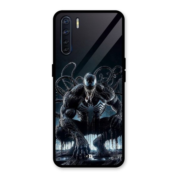 Sitting Venom Glass Back Case for Oppo F15