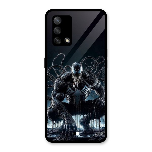 Sitting Venom Glass Back Case for Oppo F19