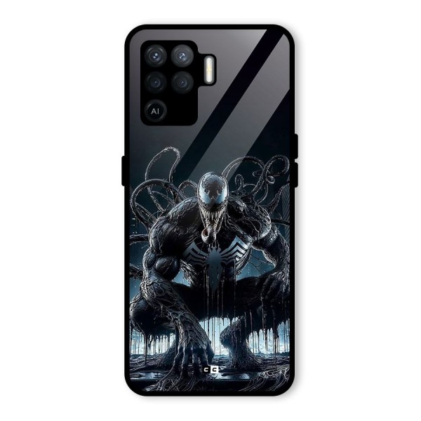 Sitting Venom Glass Back Case for Oppo F19 Pro