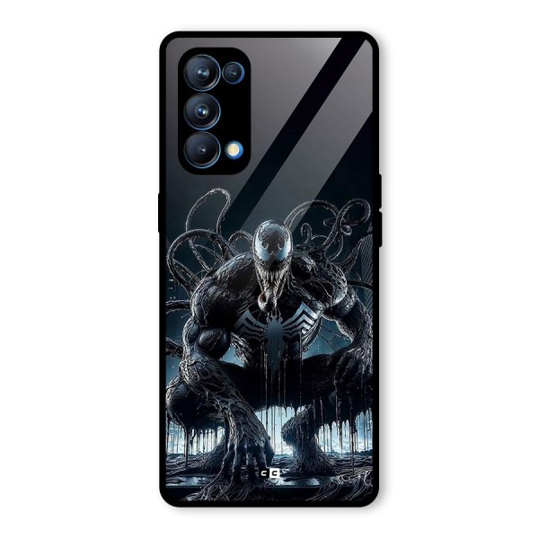 Sitting Venom Glass Back Case for Oppo Reno5 Pro 5G