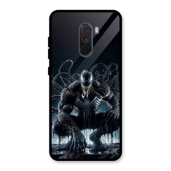 Sitting Venom Glass Back Case for Poco F1