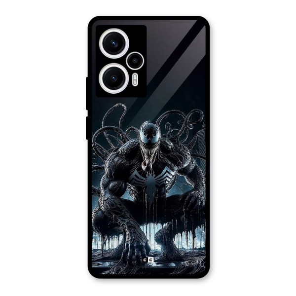 Sitting Venom Glass Back Case for Poco F5