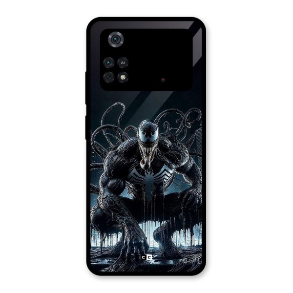 Sitting Venom Glass Back Case for Poco M4 Pro 4G