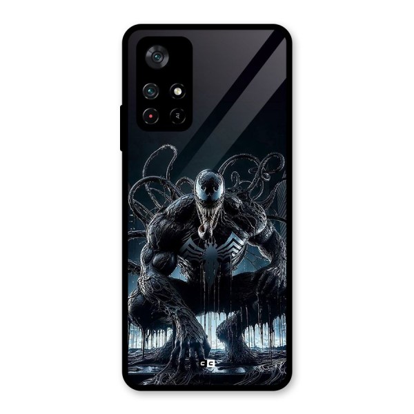 Sitting Venom Glass Back Case for Poco M4 Pro 5G