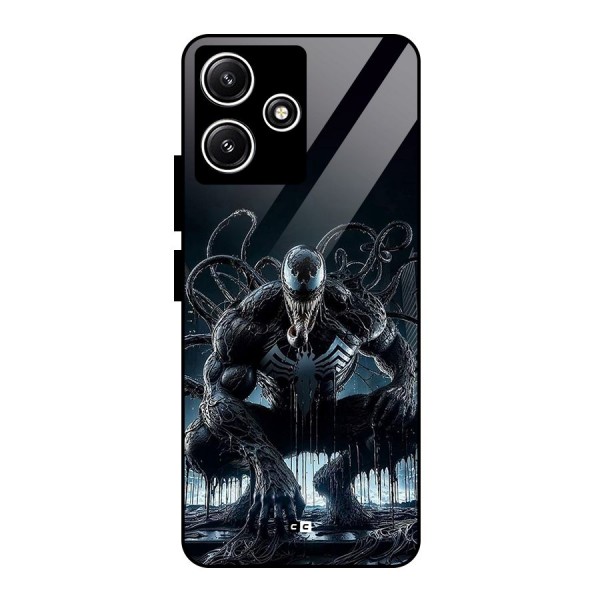 Sitting Venom Glass Back Case for Poco M6 Pro