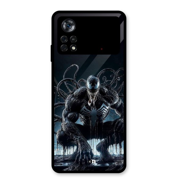 Sitting Venom Glass Back Case for Poco X4 Pro 5G