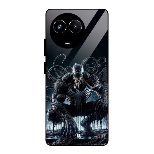 Sitting Venom Glass Back Case for Realme 11X