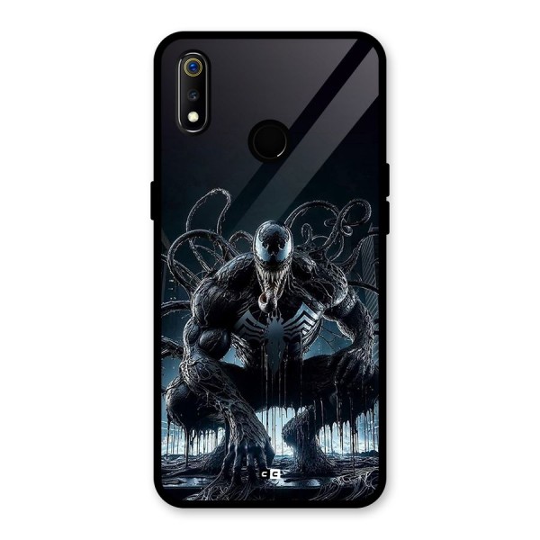 Sitting Venom Glass Back Case for Realme 3