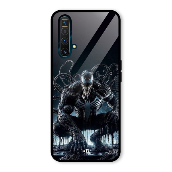 Sitting Venom Glass Back Case for Realme X3 SuperZoom