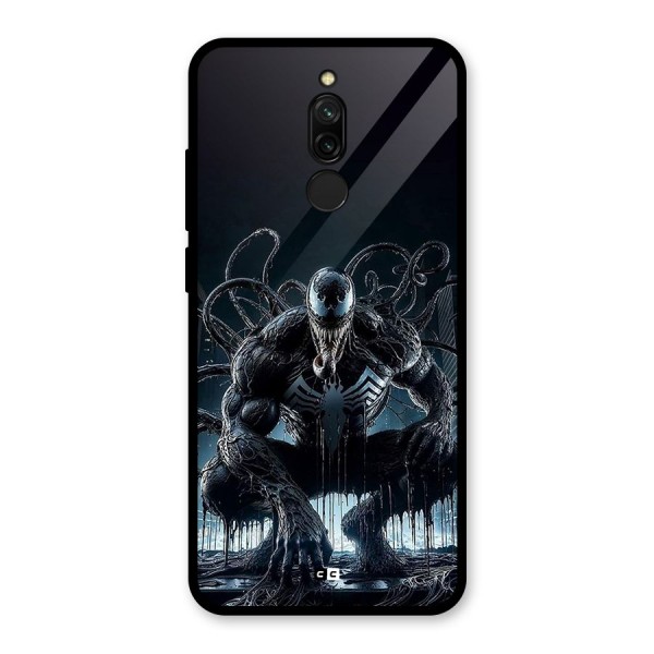 Sitting Venom Glass Back Case for Redmi 8