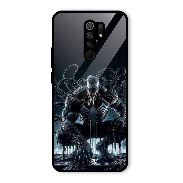 Sitting Venom Glass Back Case for Redmi 9 Prime