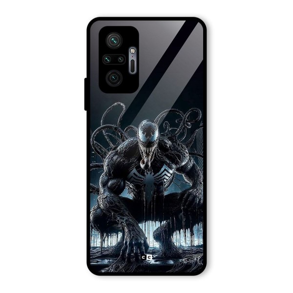 Sitting Venom Glass Back Case for Redmi Note 10 Pro