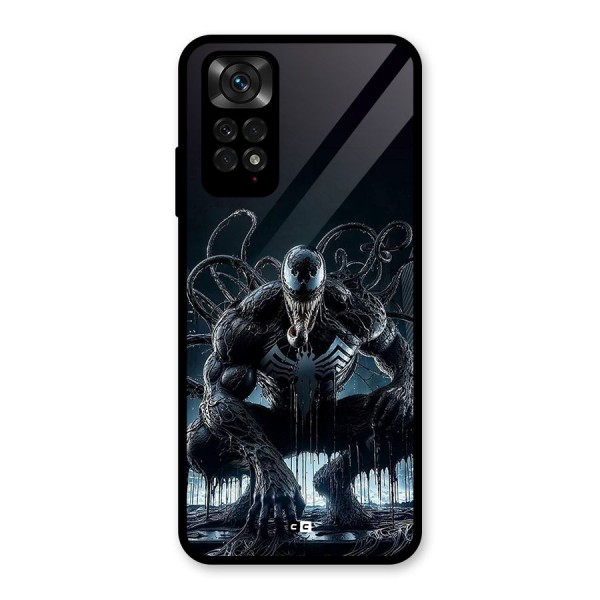 Sitting Venom Glass Back Case for Redmi Note 11