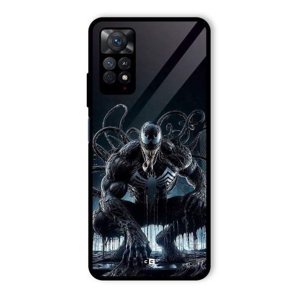 Sitting Venom Glass Back Case for Redmi Note 11 Pro