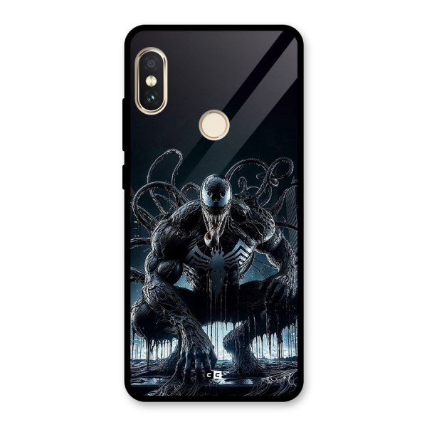 Sitting Venom Glass Back Case for Redmi Note 5 Pro