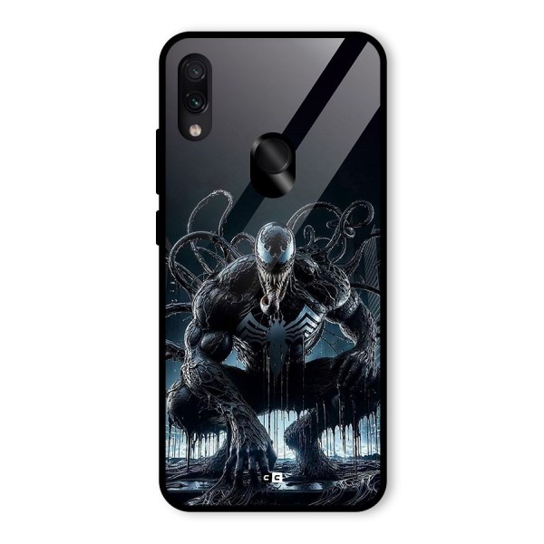 Sitting Venom Glass Back Case for Redmi Note 7