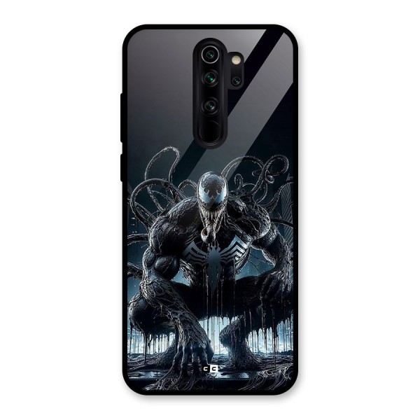 Sitting Venom Glass Back Case for Redmi Note 8 Pro