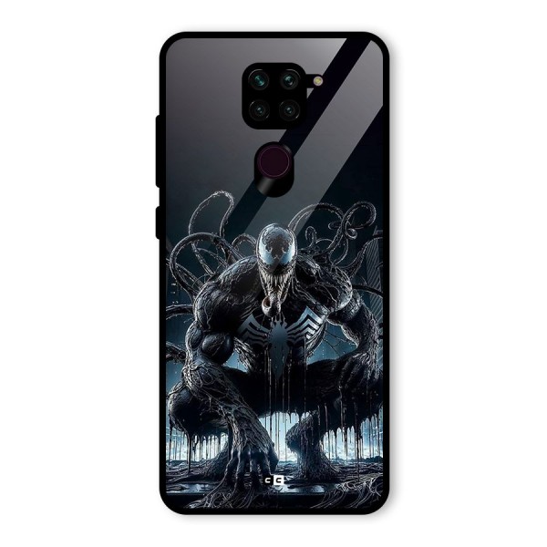 Sitting Venom Glass Back Case for Redmi Note 9