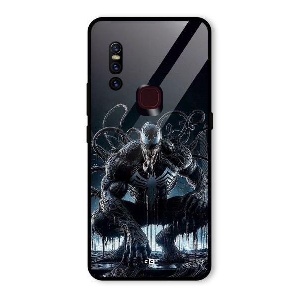 Sitting Venom Glass Back Case for Vivo V15