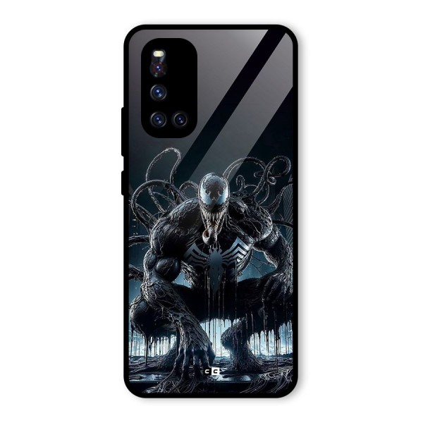 Sitting Venom Glass Back Case for Vivo V19