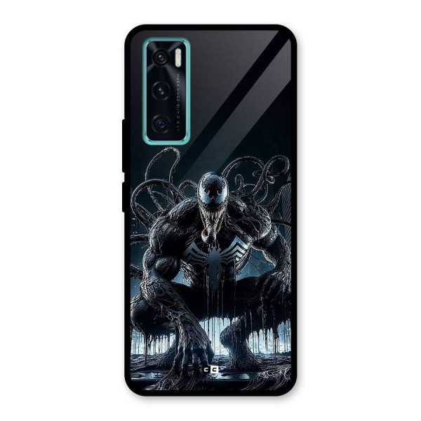 Sitting Venom Glass Back Case for Vivo V20 SE