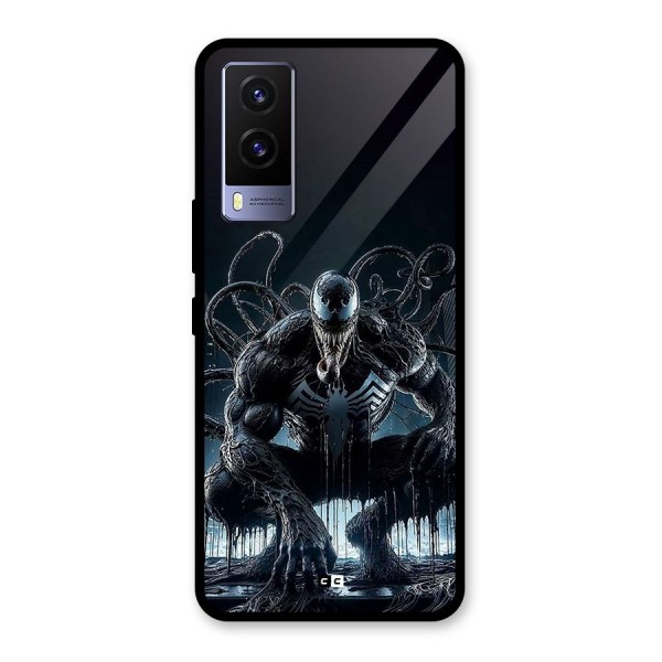 Sitting Venom Glass Back Case for Vivo V21e 5G