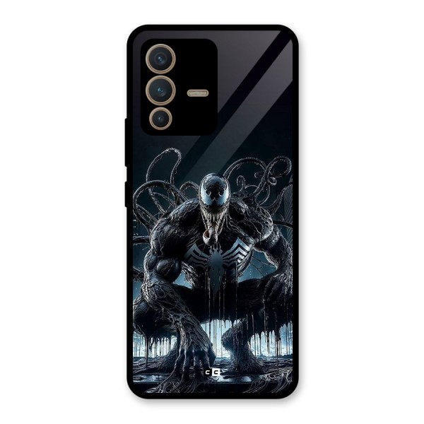 Sitting Venom Glass Back Case for Vivo V23 5G