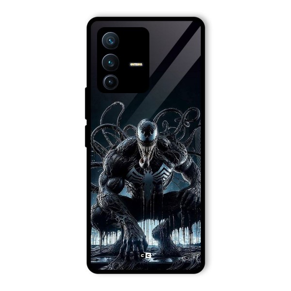 Sitting Venom Glass Back Case for Vivo V23 Pro