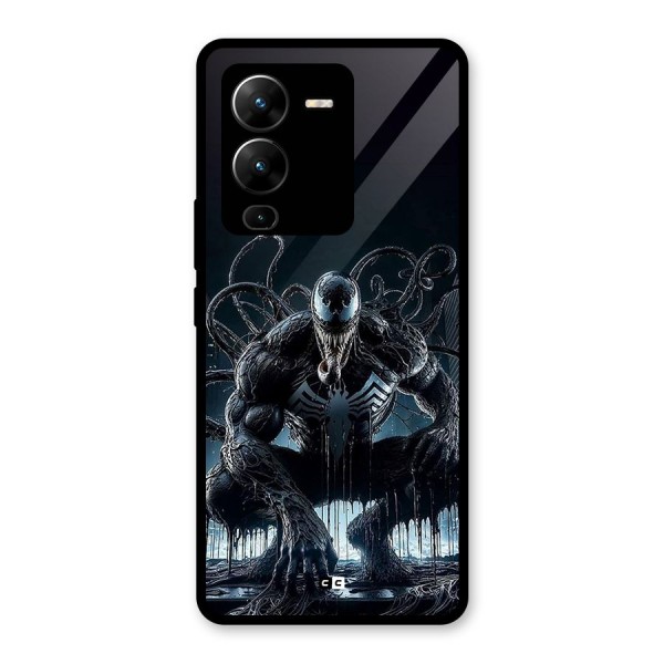 Sitting Venom Glass Back Case for Vivo V25 Pro