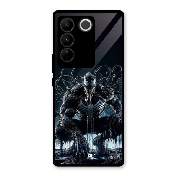 Sitting Venom Glass Back Case for Vivo V27 Pro