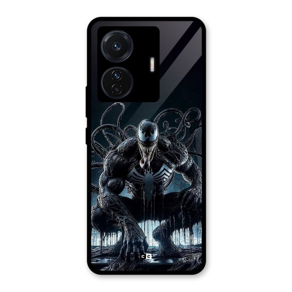 Sitting Venom Glass Back Case for Vivo iQOO Z6 Pro