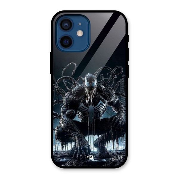 Sitting Venom Glass Back Case for iPhone 12 Mini