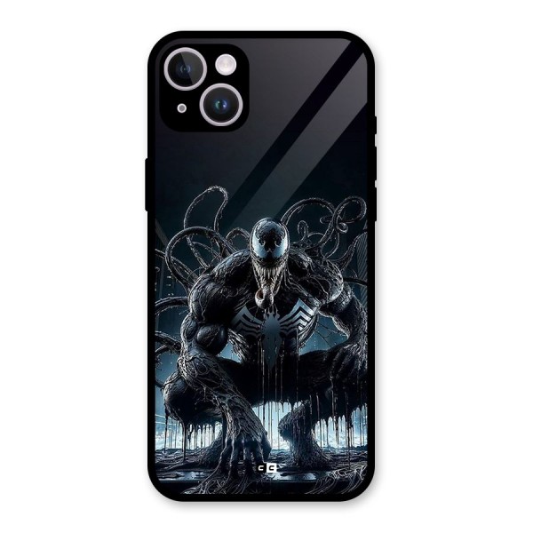 Sitting Venom Glass Back Case for iPhone 14 Plus