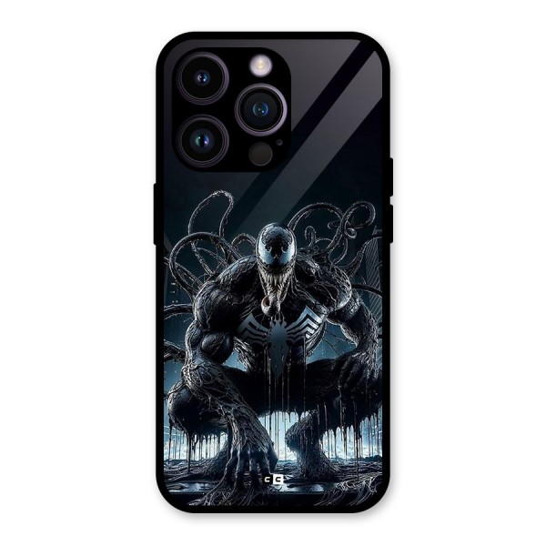 Sitting Venom Glass Back Case for iPhone 14 Pro