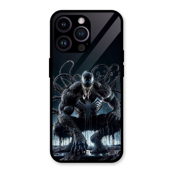 Sitting Venom Glass Back Case for iPhone 14 Pro Max