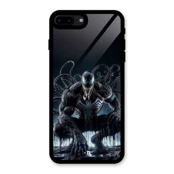 Sitting Venom Glass Back Case for iPhone 7 Plus