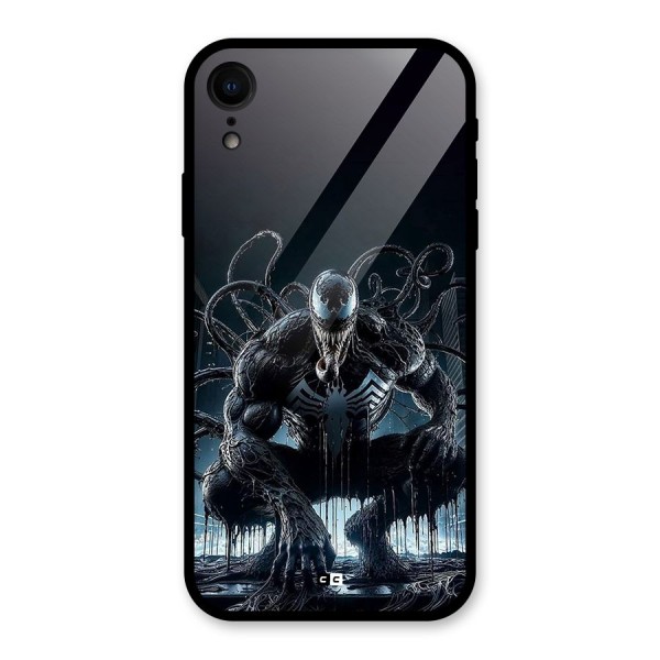 Sitting Venom Glass Back Case for iPhone XR