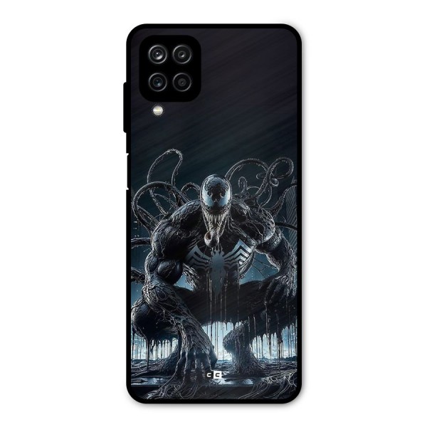 Sitting Venom Metal Back Case for Galaxy A12