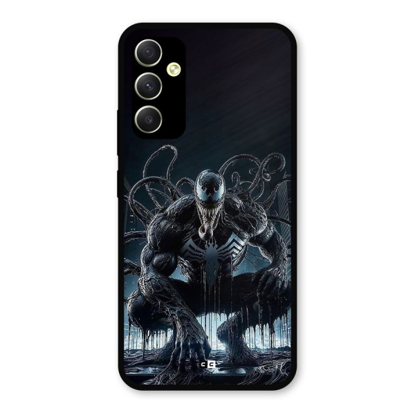 Sitting Venom Metal Back Case for Galaxy A34