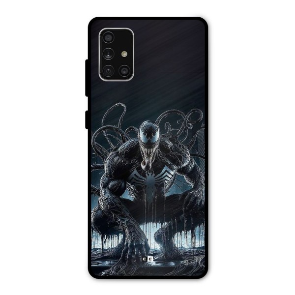 Sitting Venom Metal Back Case for Galaxy A71