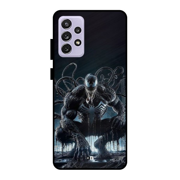 Sitting Venom Metal Back Case for Galaxy A72