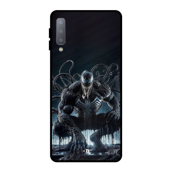 Sitting Venom Metal Back Case for Galaxy A7 (2018)